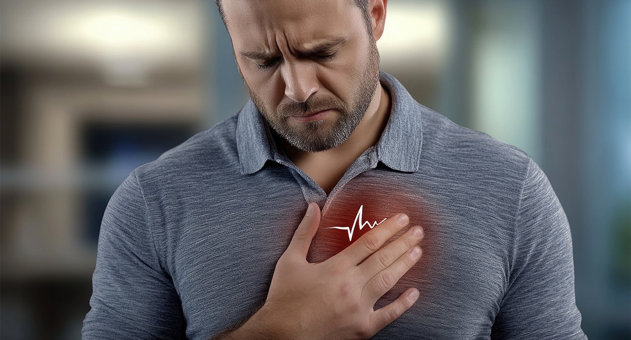 A compassionate senior cardiologist in Chennai explains a personalized cardiomyopathy treatment plan to a patient in a bright, modern clinic.