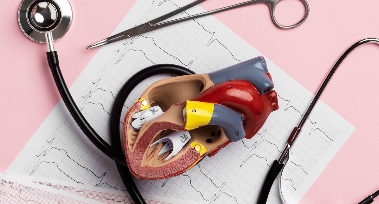 A cardiologist in Chennai explaining a **heart arrhythmia** to a patient by comparing ECG readouts, showcasing expert diagnosis and care.
